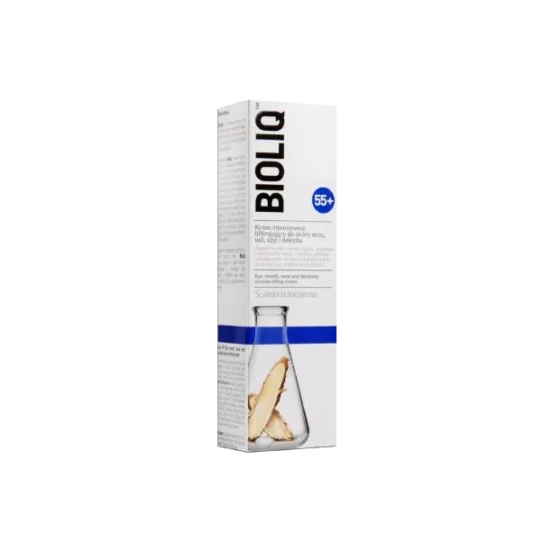 BIOLIQ 55+, KREM INTENSYWNIE LIFTINGUJĄCY DO SKÓRY OCZU, UST, SZYI I DEKOLTU 30 ml
