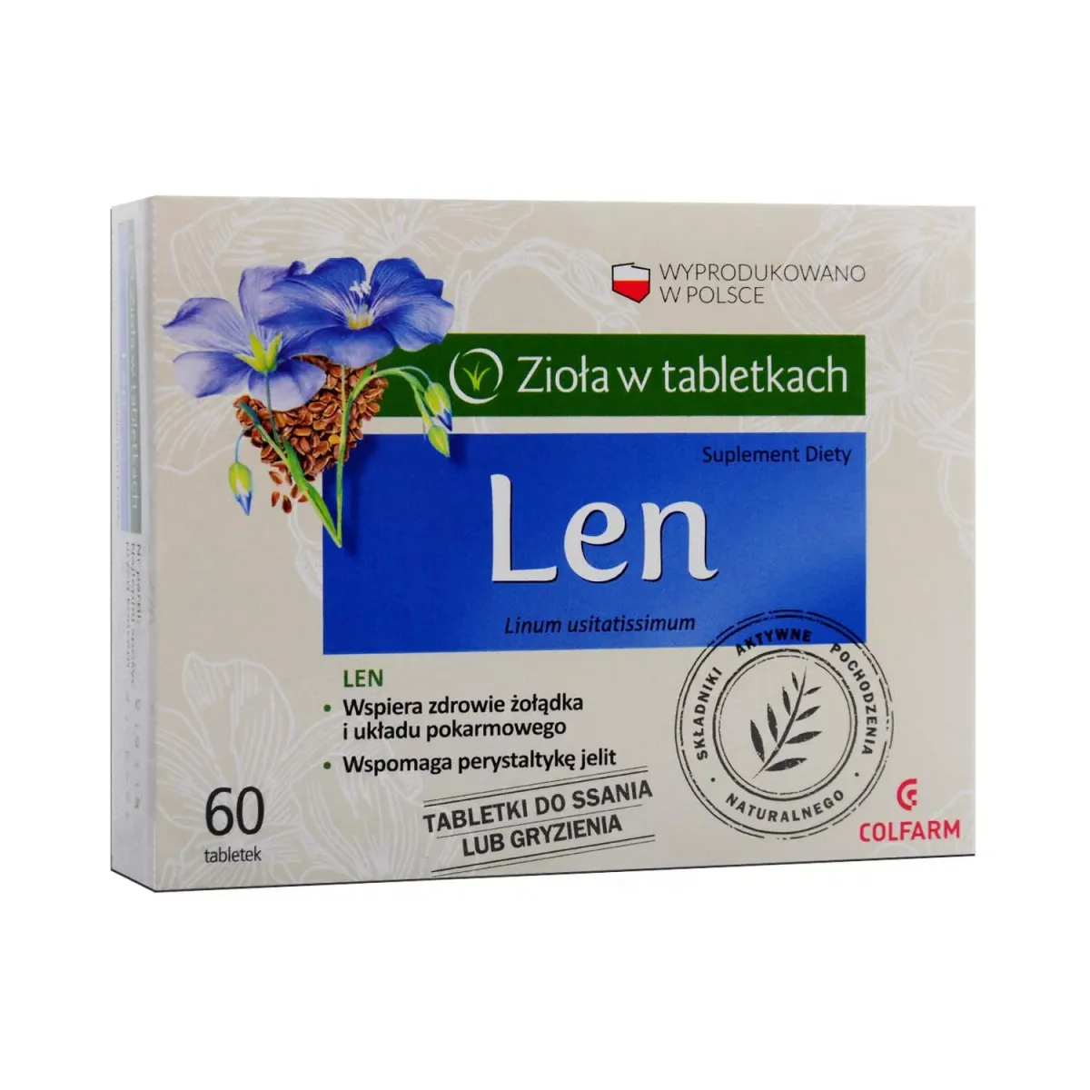LEN 60 tabletek do ssania lub gryzienia