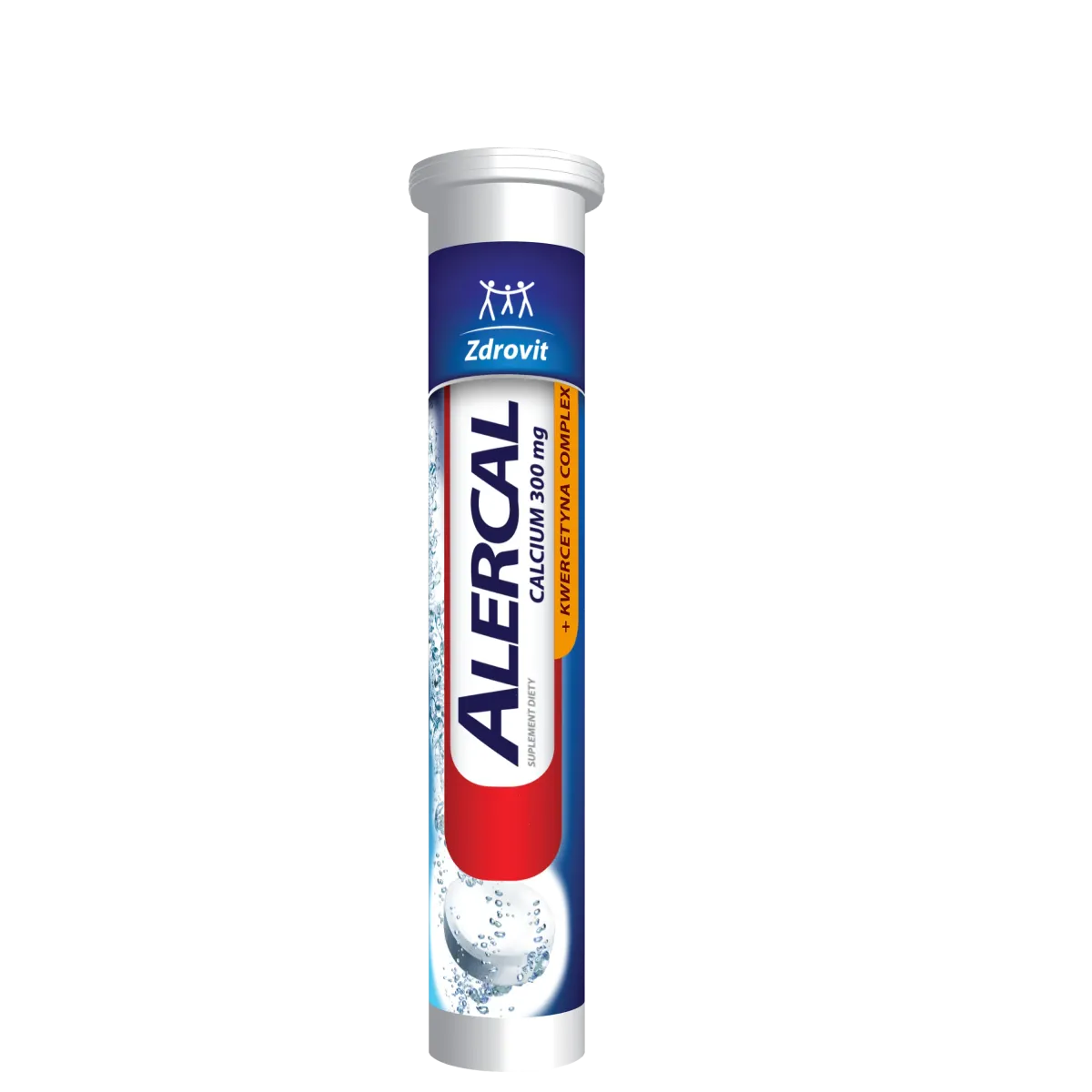 ALERCAL CALCIUM 300 mg: + KWERCETYNA: 20 tabletek musujących