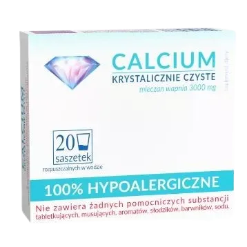 CALCIUM KRYSTALICZNIE CZYSTE: 20 saszetek