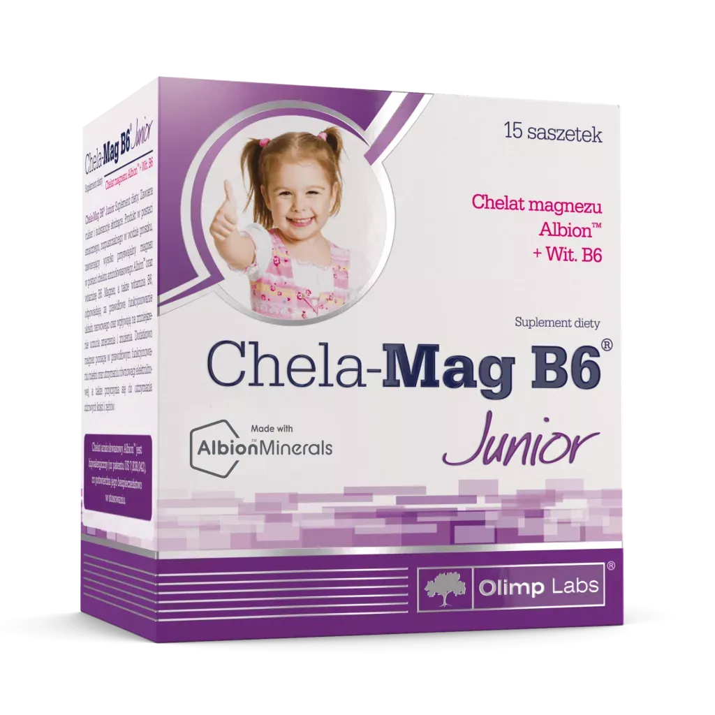 CHELA-MAG B6 JUNIOR SMAK POMARAŃCZOWY 15 saszetek
