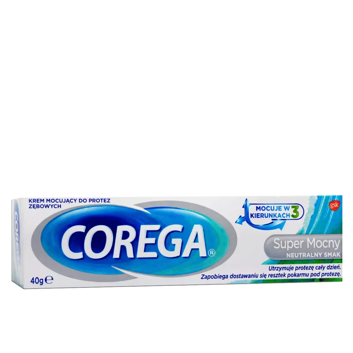 COREGA Super Mocny Krem Mocujący Neutralny 40 g