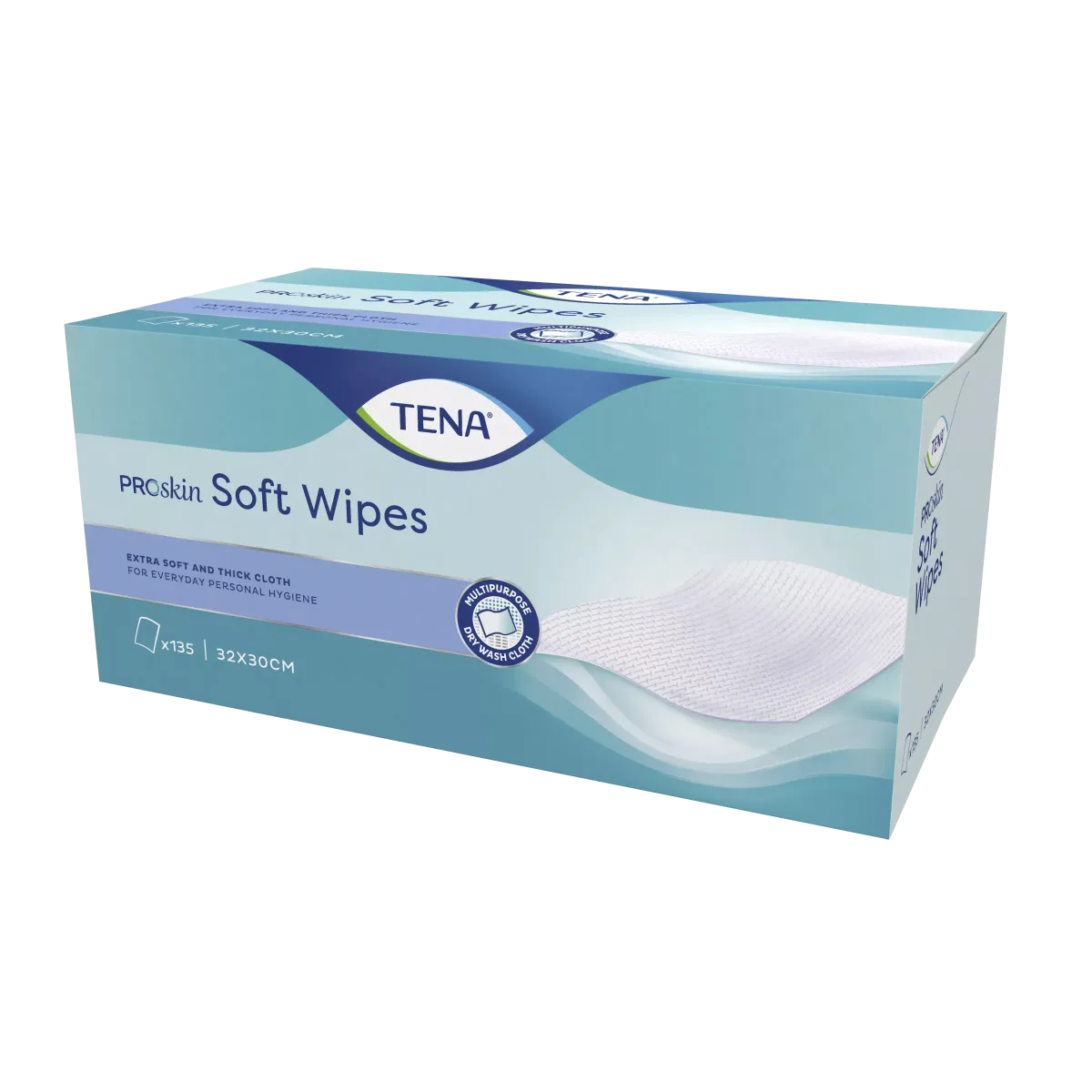 TENA SOFT WIPE chusteczki oczyszczające 135 szt.