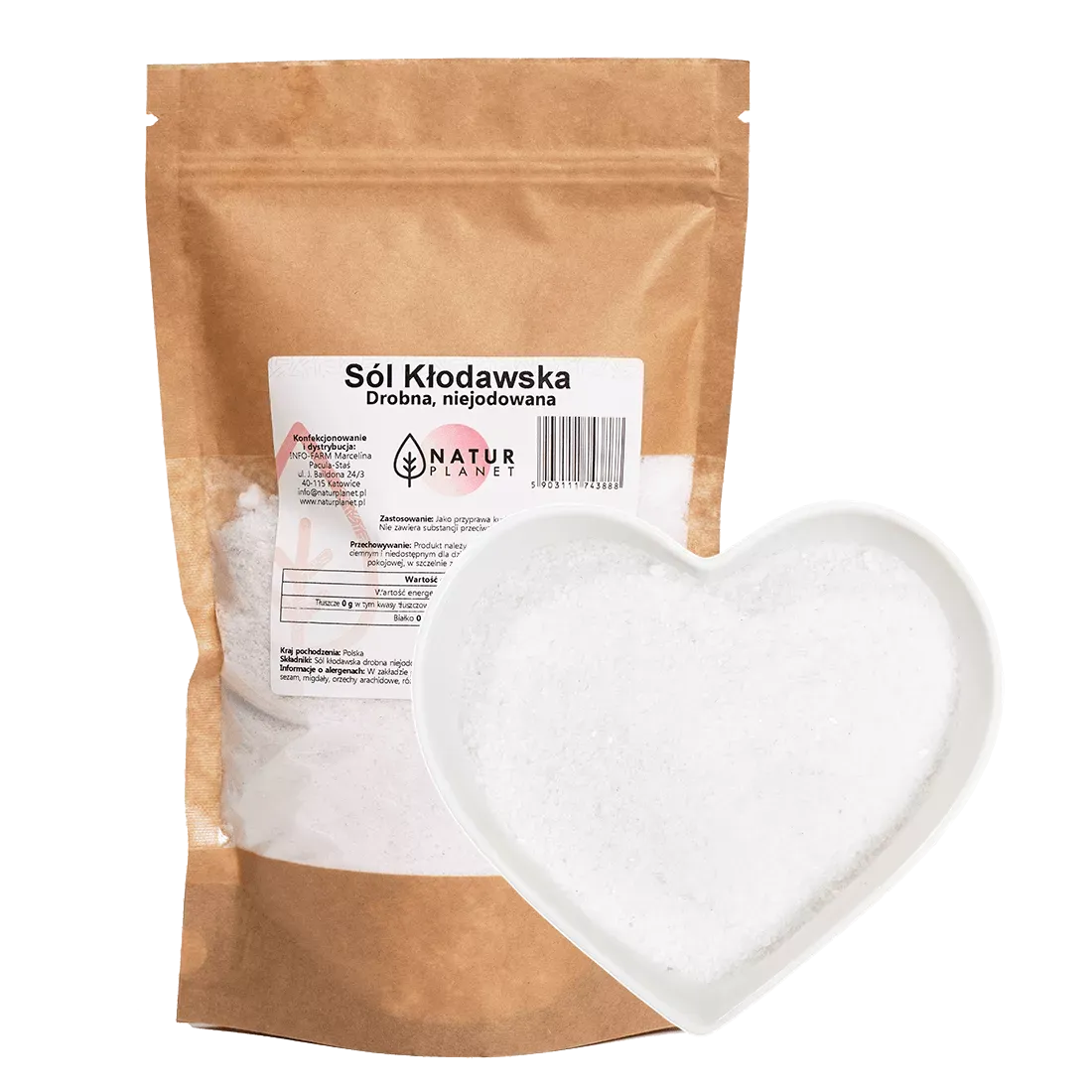 SÓL KŁODAWSKA DROBNA NIEJODOWANA 500 g