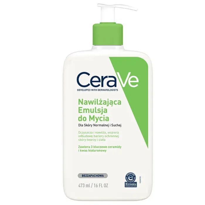 CERAVE NAWILŻAJĄCA EMULSJA DO MYCIA DLA SKÓRY NORMALNEJ I SUCHEJ 473 ml