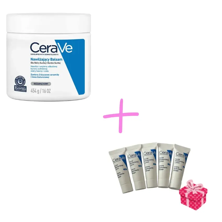 CERAVE NAWILŻAJĄCY BALSAM DLA SKÓRY SUCHEJ I BARDZO SUCHEJ 454 g + GRATIS