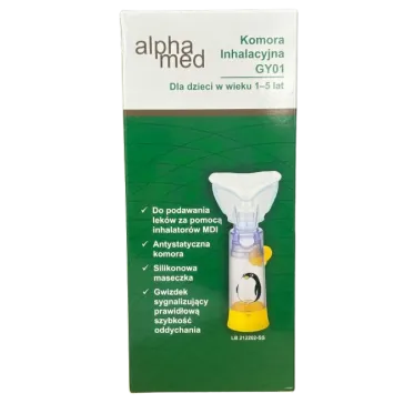 KOMORA INHALACYJNA GY01: dla dzieci w wieku 1-5 lat AlphaMed