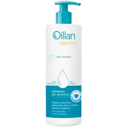 OILLAN Derm+: Kremowy żel do mycia 400 ml