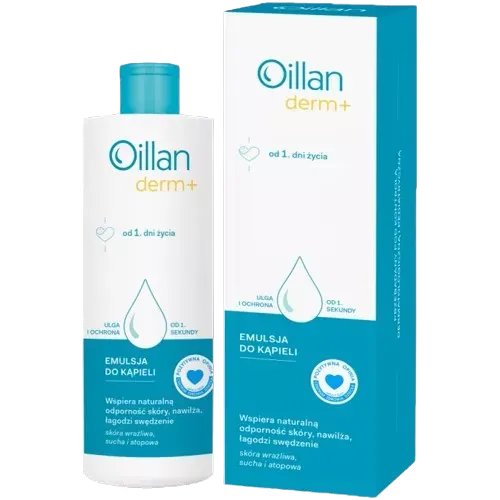 OILLAN Derm+: Emulsja do kąpieli 400 ml