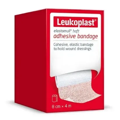 LEUKOPLAST ELASTOMULL HAFT ELASTYCZNY BANDAŻ SAMOPRZYLEPNY 8 cm x 4 m (1 sztuka)