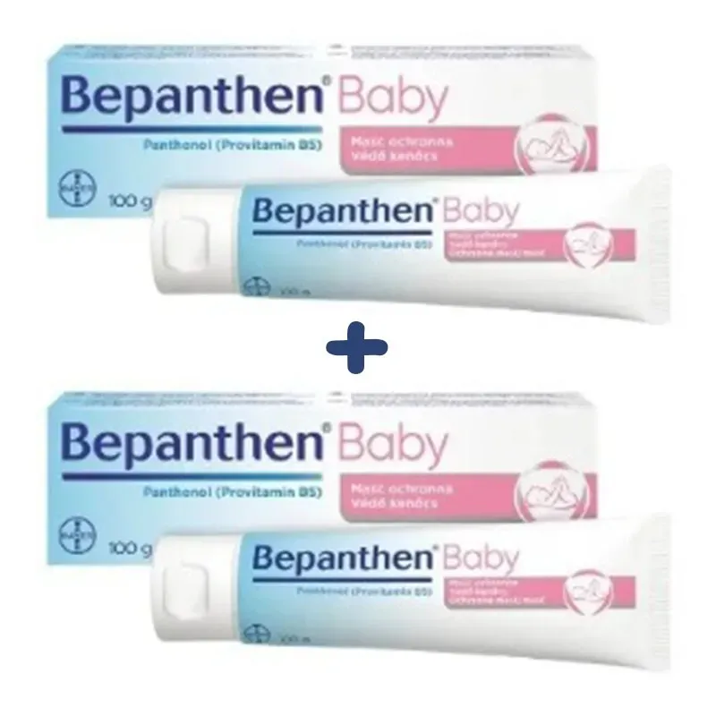 BEPANTHEN BABY MAŚĆ OCHRONNA ZESTAW 100 g + 100 g