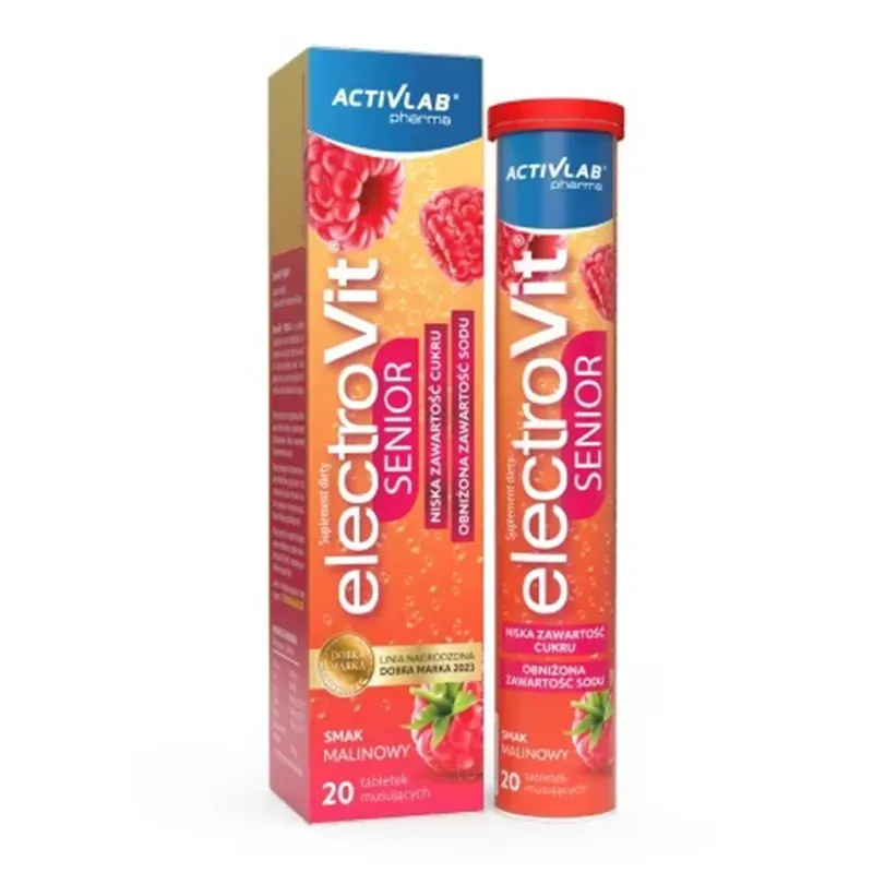 ELECTROVIT SENIOR SMAK MALINOWY 20 tabletek musujących