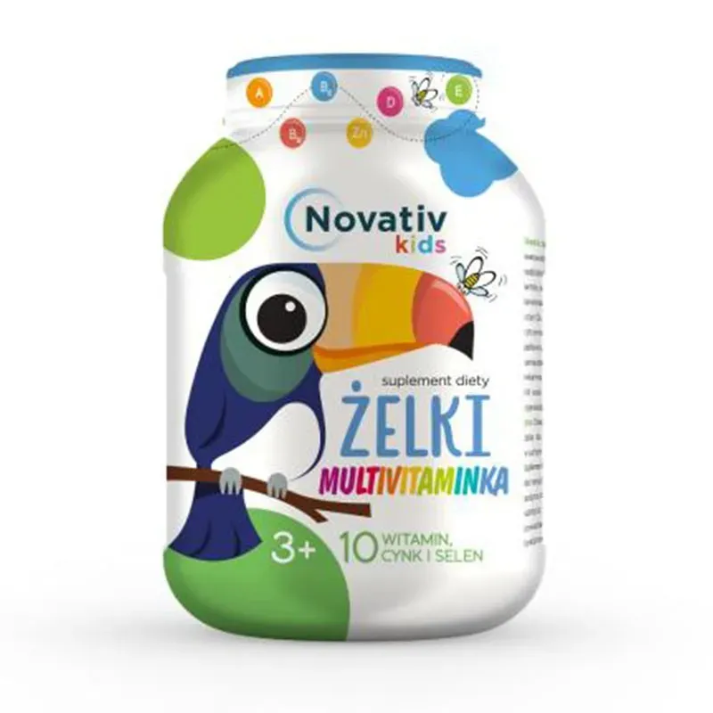 NOVATIS KIDS ŻELKI MULTIWITAMINKA 3+ 150 g
