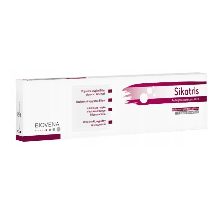 SIKATRIS PLASTER SILIKONOWY NA BLIZNY 5x30 cm 1 sztuka