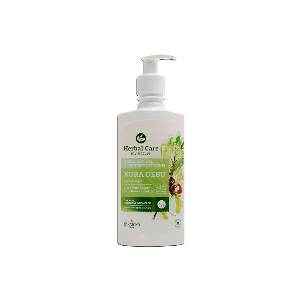 HERBAL CARE ŁAGODZĄCY ŻEL DO HIGIENY INTYMNEJ KORA DĘBU 330 ml