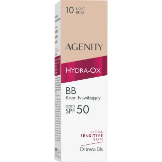 AGENITY HYDRA-OX Nawilżający Krem BB SPF 50 Light Beige 15ml