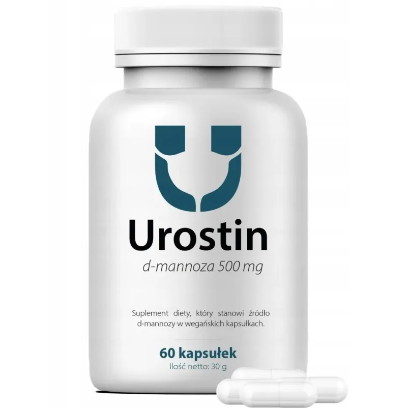 Urostin D-Mannoza 500 mg x 60 kaspułek