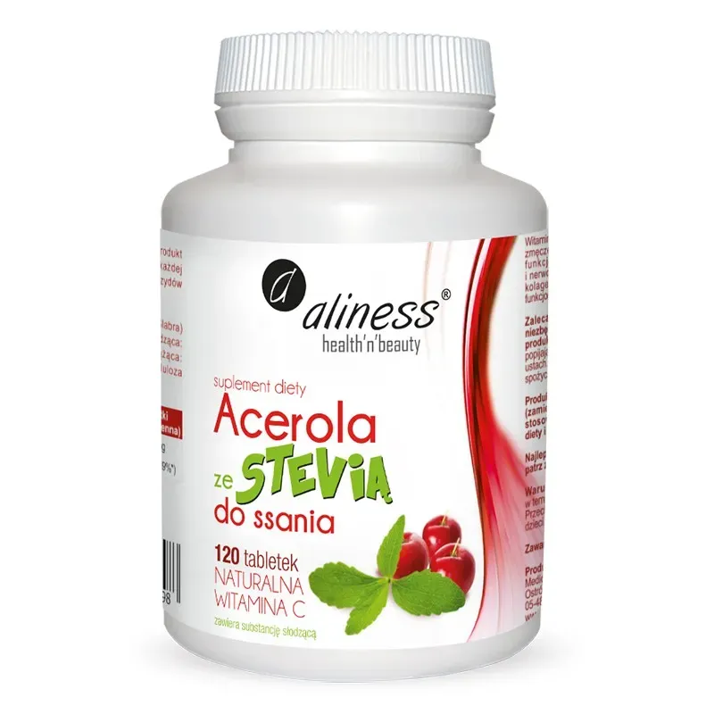 ALINESS ACEROLA ZE STEWIĄ DO SSANIA 120 tabletek