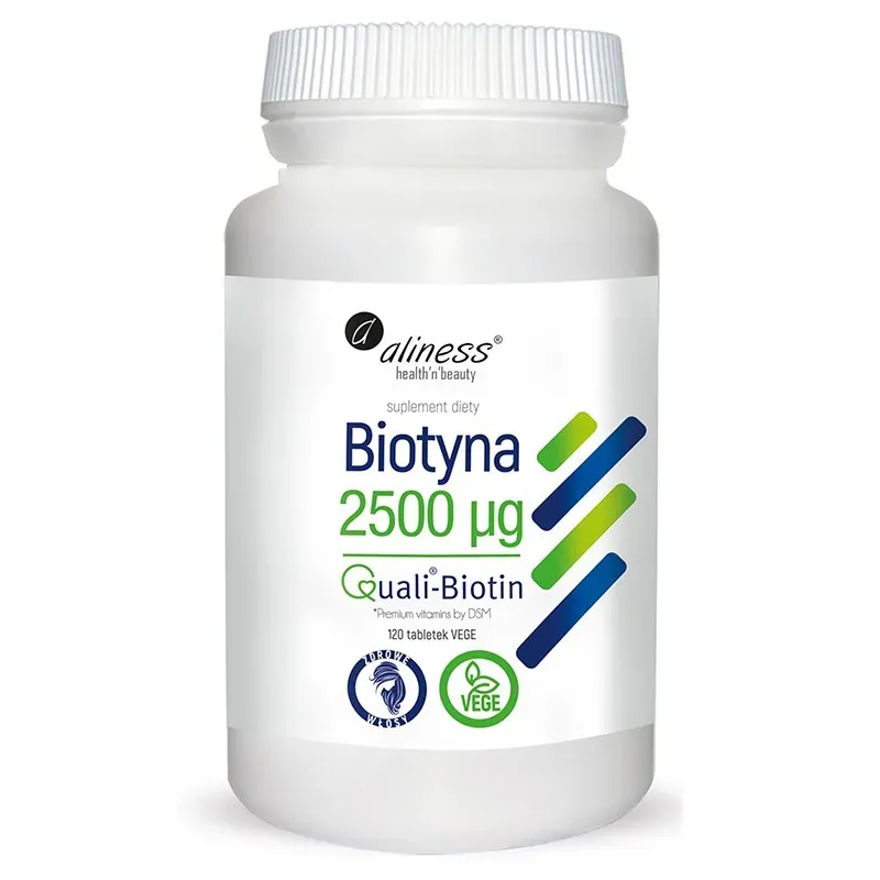 ALINESS BIOTYNA 2500 MCG QualiBiotin 120 tabletek