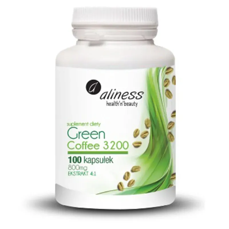 ALINESS GREEN COFEE 3200 (ZIELONA KAWA) 100 kapsułek
