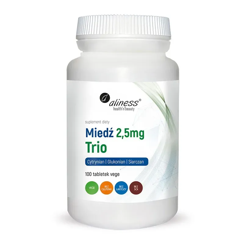 ALINESS MIEDŹ TRIO 2,5 mg 100 tabletek
