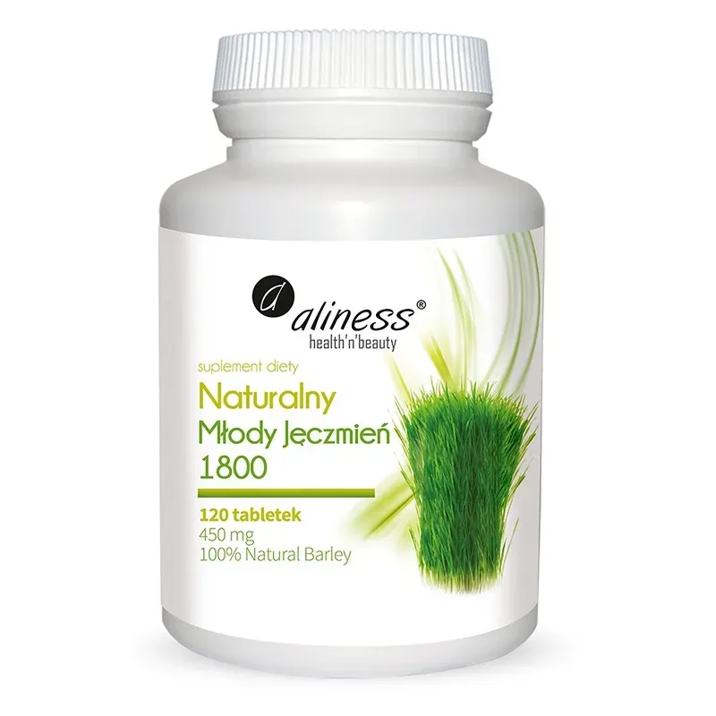 ALINESS NATURALNY MŁODY JĘCZMIEŃ 1800 120 tabletek