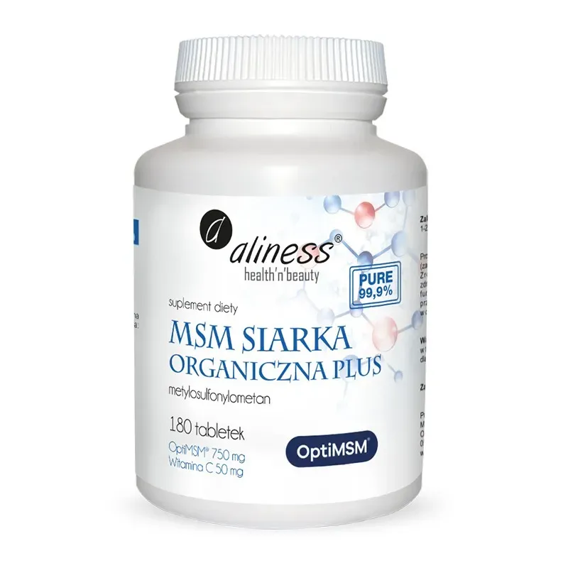 ALINESS MSM SIARKA ORGANICZNA PLUS 180 tabletek