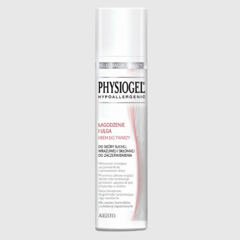 PHYSIOGEL ŁAGODZENIE I ULGA KREM DO TWARZY DO SKÓRY SUCHEJ, WRAŻLIWEJ I SKŁONNEJ DO ZACZERWIENIENIA 40 ml