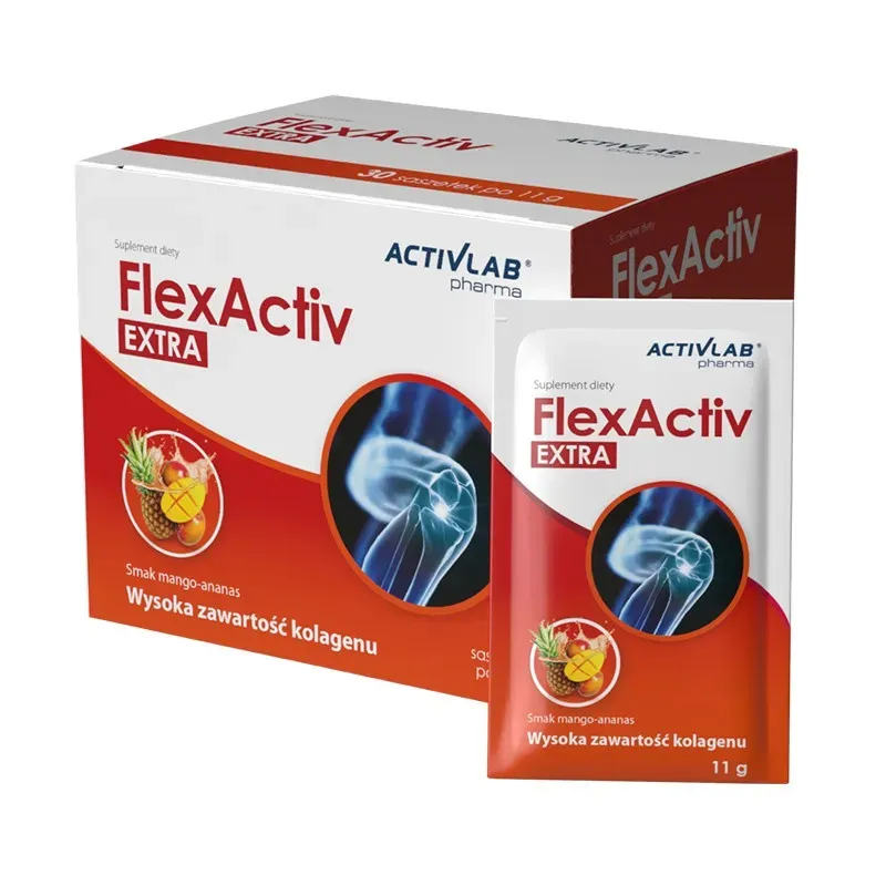 FLEXACTIV EXTRA 30 saszetek o smaku mango-ananas