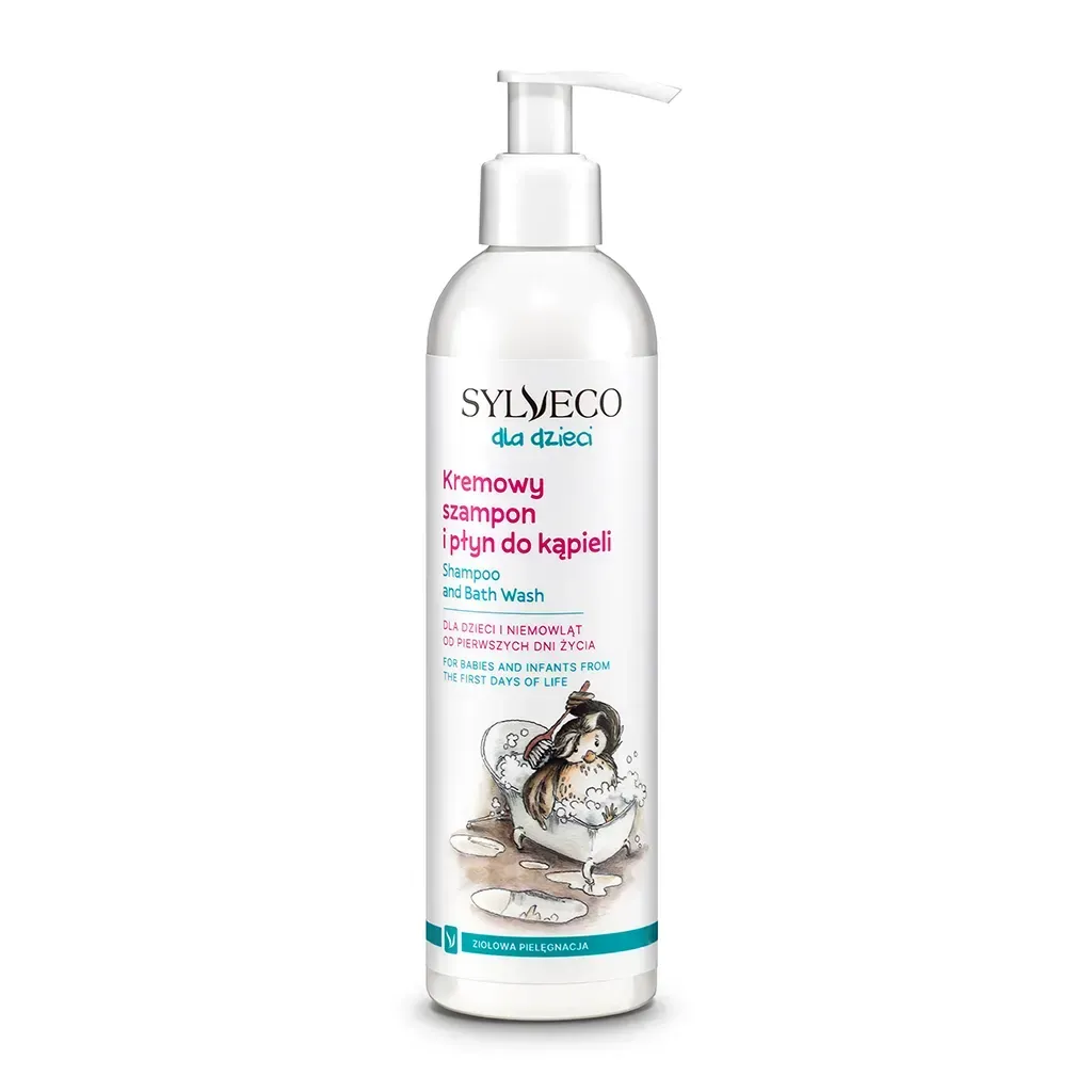 SYLVECO dla dzieci Kremowy szampon i płyn do kąpieli 300 ml