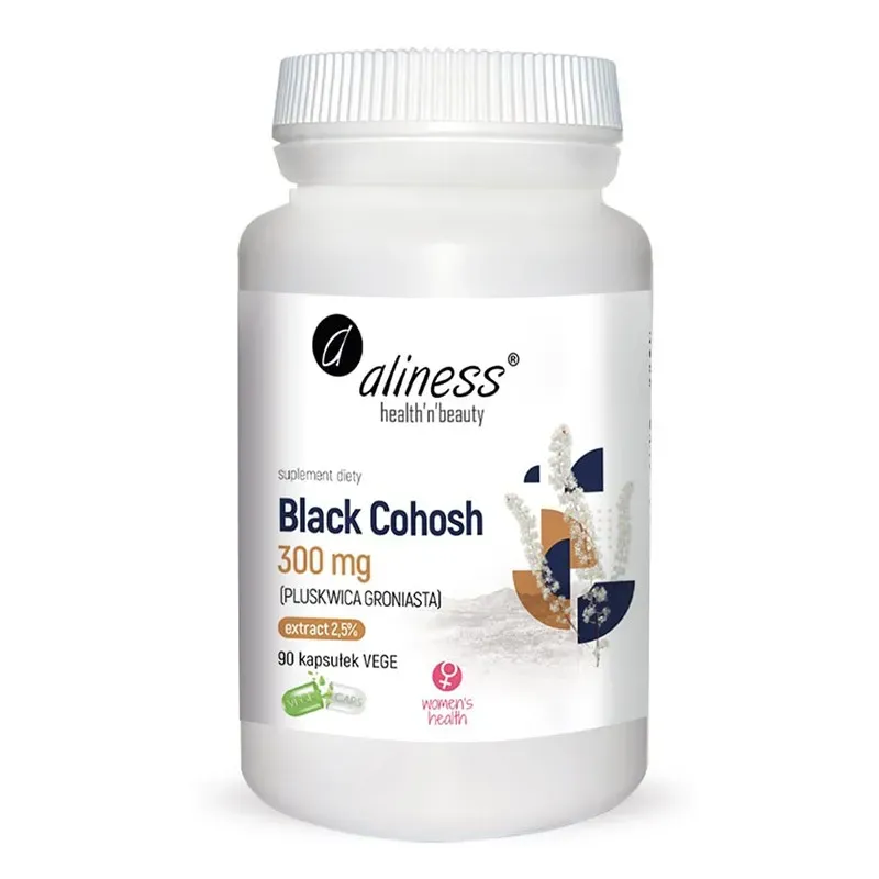 ALINESS BLACK COHOSH 300 mg (PLUSKWICA GRONIASTA) 90 kapsułek