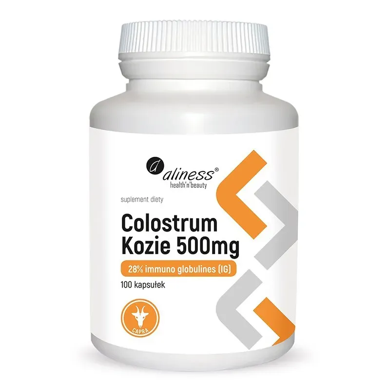 ALINESS COLOSTRUM KOZIE IG 28% 500 mg 100 kapsułek