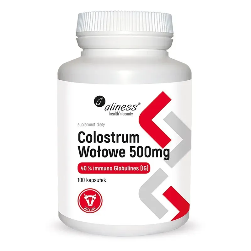 ALINESS COLOSTRUM WOŁOWE IG 40% 500 mg 100 kapsułek