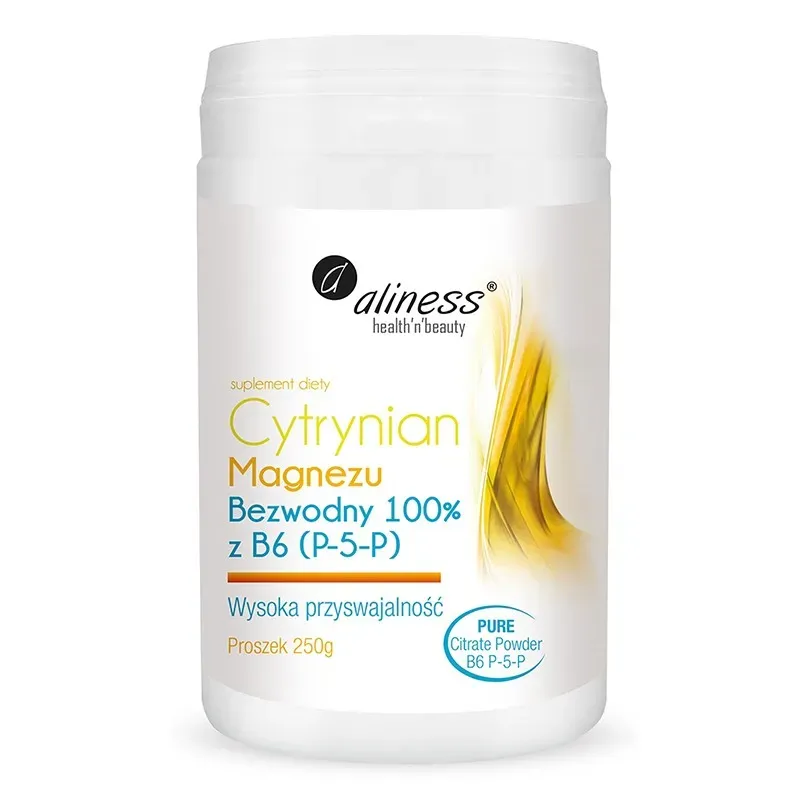 ALINESS CYTRYNIAN MAGNEZU BEZWODNY 100% z B6 (P-5-P) 250 g