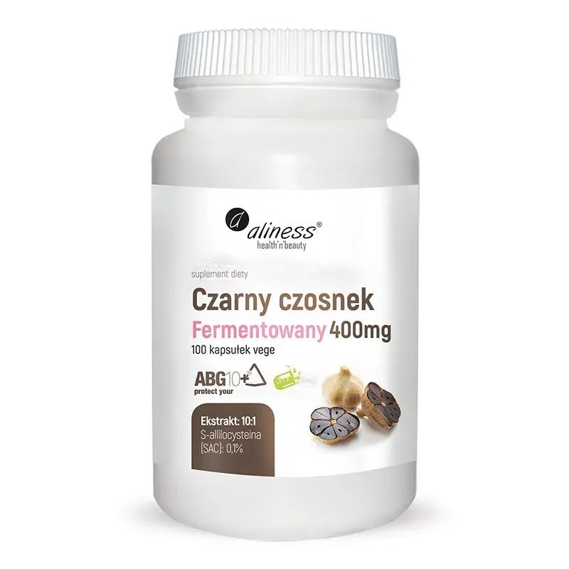 ALINESS CZARNY CZOSNEK FERMENTOWANY ABG10+ 400 mg 100 kapsułek