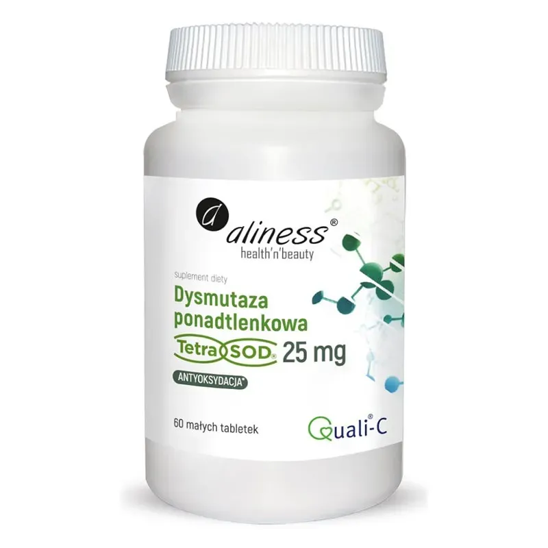 ALINESS DYSMUTAZA PONADTLENKOWA (TETRA SOD) 25 mg 60 tabletek