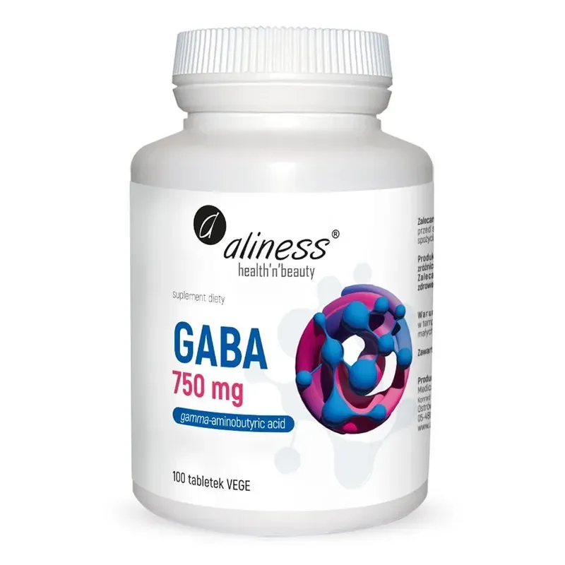 ALINESS GABA (GAMMA AMINO BUTYRIC ACID) 750 mg 100 tabletek