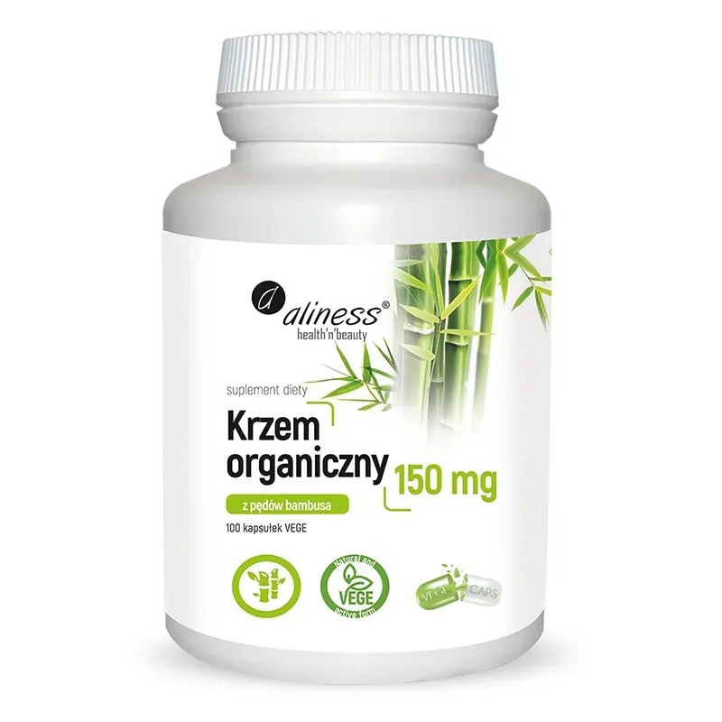 ALINESS KRZEM ORGANICZNY Z PĘDÓW BAMBUSA 150 mg 100 kapsułek