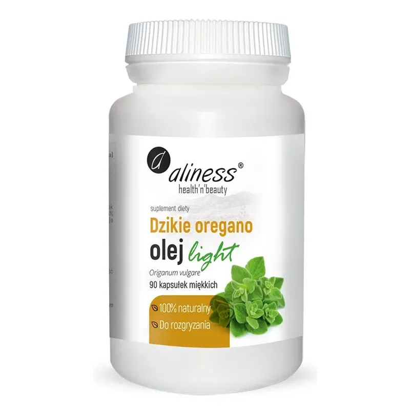 ALINESS DZIKIE OREGANO OLEJ LIGHT DO ROZGRYZANIA 100% NATURALNY 90 kapsułek