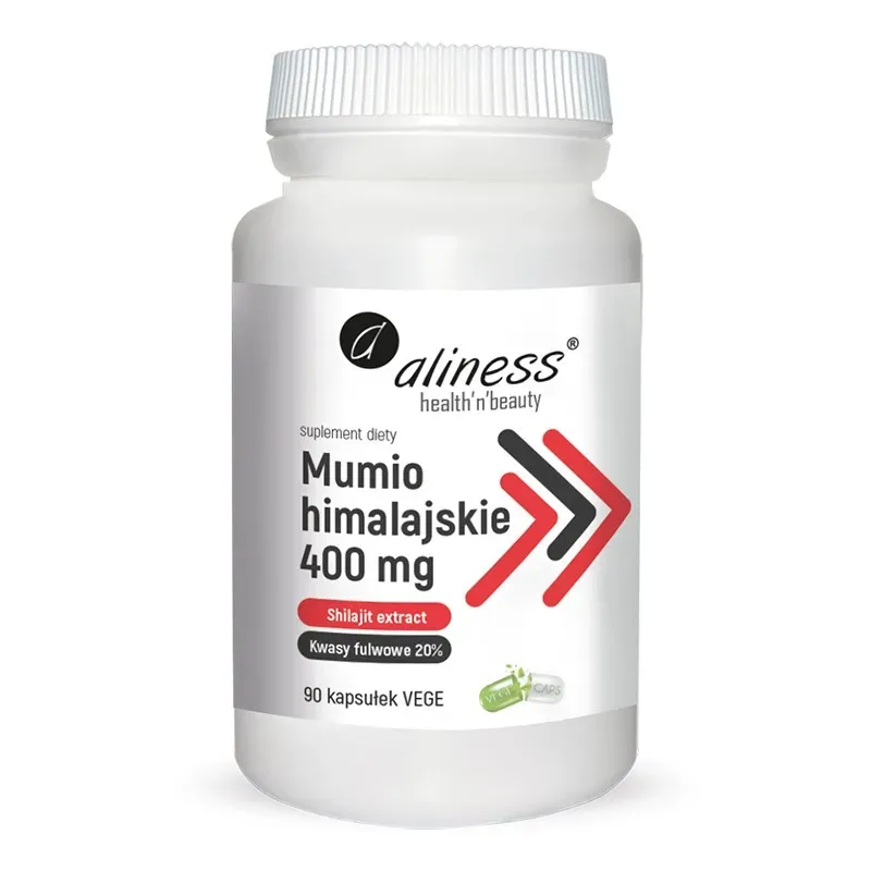 ALINESS MUMIO HIMALAJSKIE (SHILAJIT EXTRACT) 400 mg 90 kapsułek