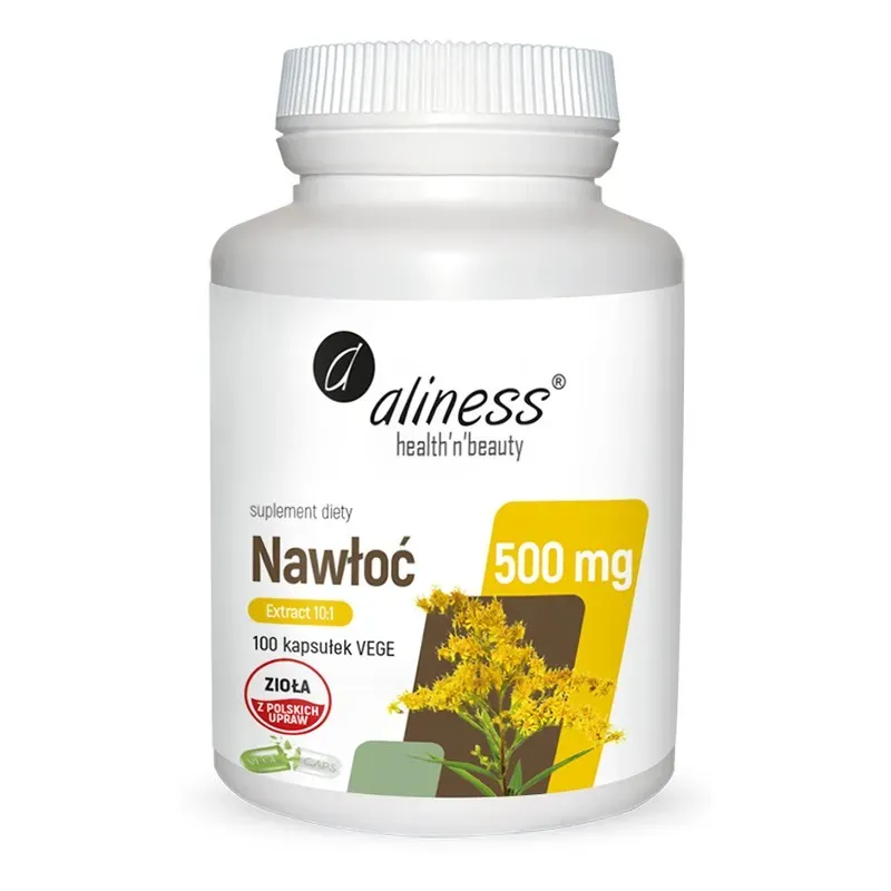 ALINESS NAWŁOĆ (SOLIDAGO VIRGAUREA L) EKSTRAKT 10:1 500 mg 100 kapsułek