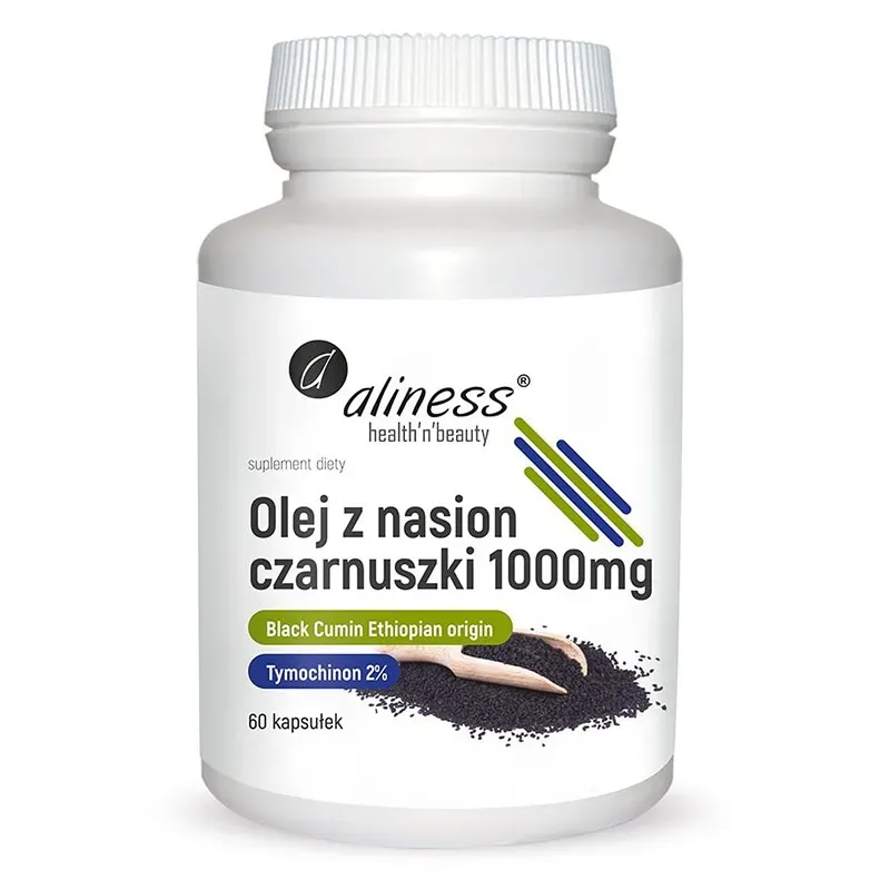 ALINESS OLEJ Z NASION CZARNUSZKI 2% 1000 mg 60 kapsułek