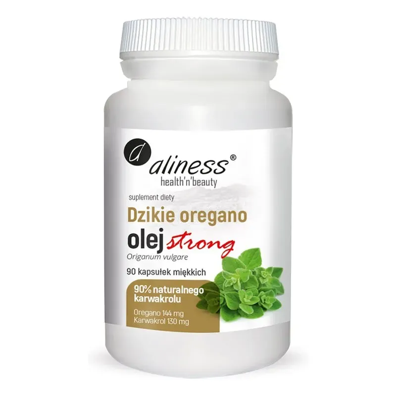 ALINESS DZIKIE OREGANO OLEJ STRONG 100% NATURALNY 90 kapsułek