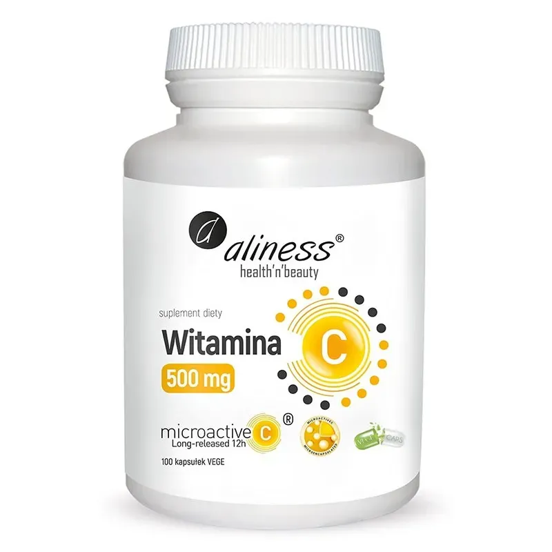 ALINESS WITAMINA C 500 mg MICROACTIVE 12H 100 kapsułek