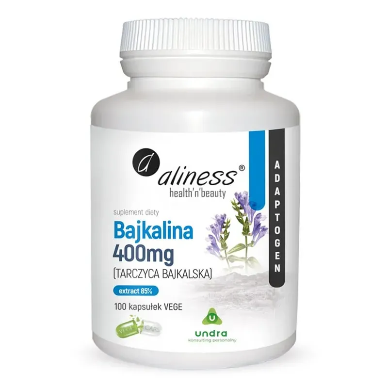 ALINESS BAJKALINA (TARCZYCA BAJKALSKA) EXTRACT 85% 400 mg 100 kapsułek