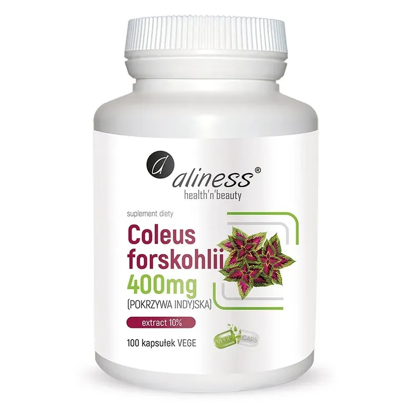 ALINESS COLEUS FORSKOHLII 10% 400 mg (POKRZYWA INDYJSKA) 100 kapsułek