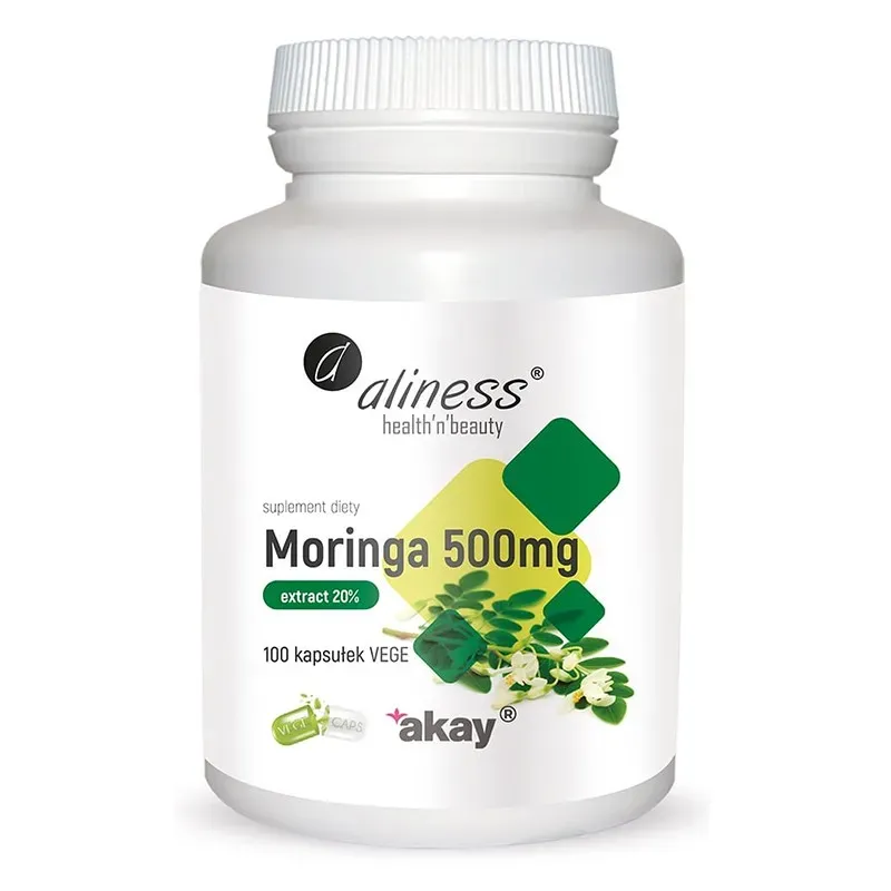 ALINESS MORINGA EKSTRAKT 20% 500 mg 100 kapsułek
