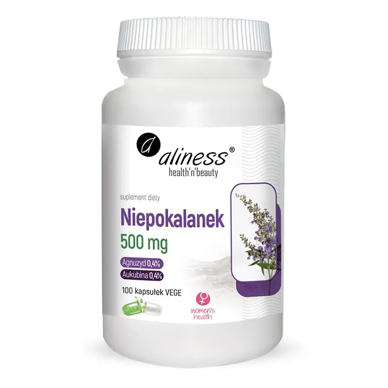 ALINESS NIEPOKALANEK 500 mg (VITEX AGNUS-CASTUS) 100 kapsułek