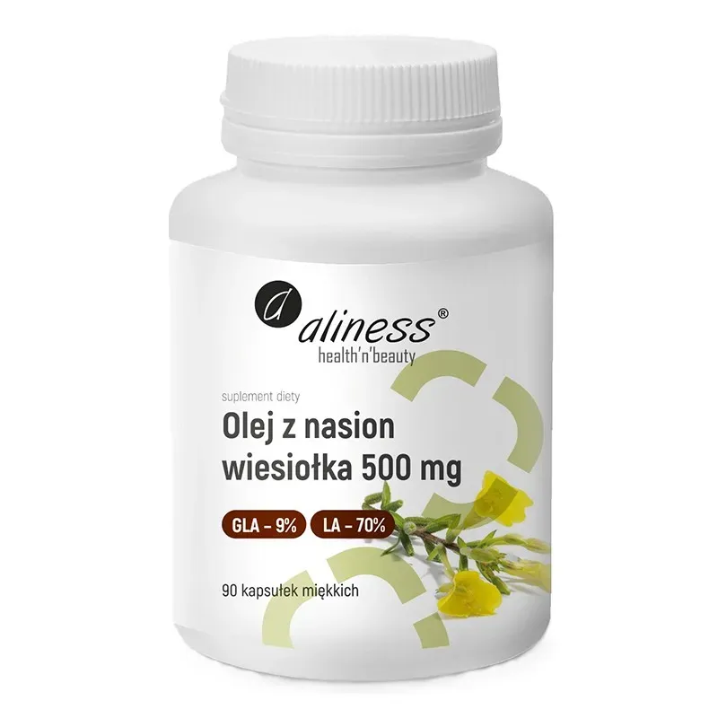 ALINESS OLEJ Z NASION WIESIOŁKA 9%/70% 500 mg 90 kapsułek