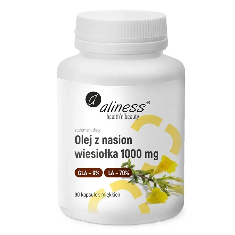 ALINESS OLEJ Z NASION WIESIOŁKA 9%/70% 1000 mg 90 kapsułek